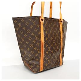 Louis Vuitton-Louis Vuitton Monogram Sac Tote Bag M51108-Brown