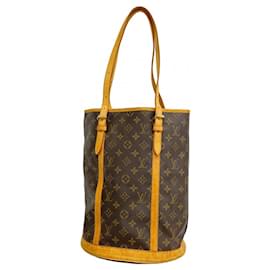 Louis Vuitton-Louis Vuitton Monogram Bucket GM Tote Bag-Brown