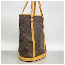 Louis Vuitton-Louis Vuitton Monogram Bucket GM Tote Bag-Brown