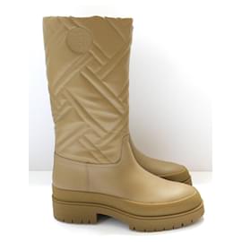 Hermès Fiji Stiefel Camel Mosaique aus Gequiltetem Leder Kamel