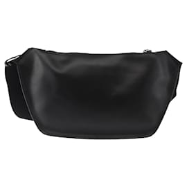 Versace-Pochete de couro com studs Versace média-Preto