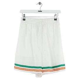 Casablanca White silk Bermuda shorts White