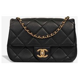 Sac CHANEL Coco Handle en Cuir Noir - 102978 Noir