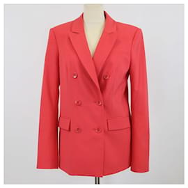 Tibi Pink Double Breasted Blazer Pink