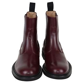 Botas Chelsea de cuero burdeos Bottega Veneta Burdeos