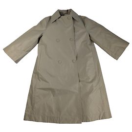 Beige Doppel-Layer-Mantel von Jil Sander, Größe 36 Beige