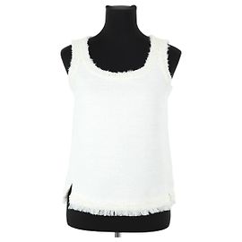 Giambattista Valli Top de algodón blanco Blanco