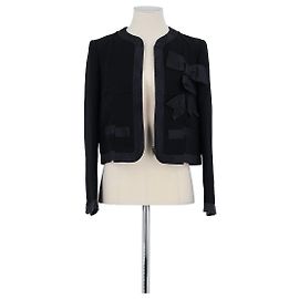 Moschino Giacca di seta nera Nero