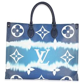 Louis Vuitton-Louis Vuitton Blue Monogram Escale Canvas Onthego GM-Blue