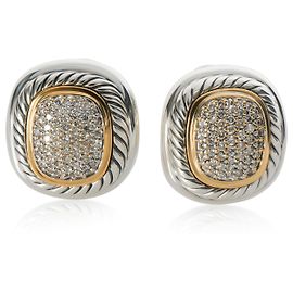 Orecchini Albion in oro giallo e argento sterling con diamanti di David Yurman Altro