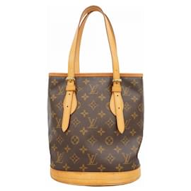 Louis Vuitton-Louis Vuitton Monogram Bucket PM Tote Bag-Brown