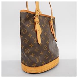 Louis Vuitton-Louis Vuitton Monogram Bucket PM Tote Bag-Brown