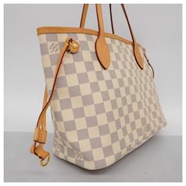 Louis Vuitton-Louis Vuitton Damier Azur Neverfull PM Tote Bag-White