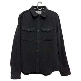 Woolrich Alaskan Wollhemd mit Karomuster Grau Grau
