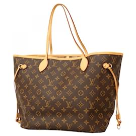 Louis Vuitton-Louis Vuitton Monogram Neverfull MM Tote Bag-Brown