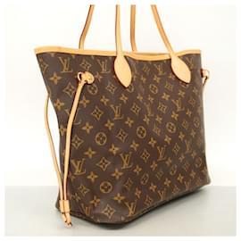 Louis Vuitton-Louis Vuitton Monogram Neverfull MM Tote Bag-Brown