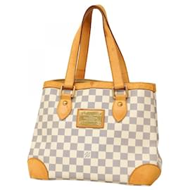 Louis Vuitton-Louis Vuitton Damier Azur Hampstead PM Tote Bag-White