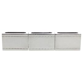 Hermès-Ensemble de bagues à foulard en argent Hermès-Argenté