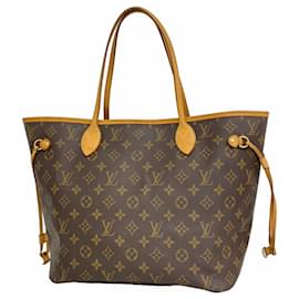 Louis Vuitton-Louis Vuitton Monogram Neverfull MM Tote Bag-Brown
