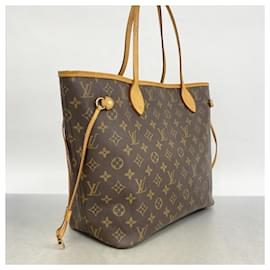 Louis Vuitton-Louis Vuitton Monogram Neverfull MM Tote Bag-Brown