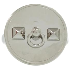 Hermès-Bague à Écharpe Collier de Chien en Argent Hermès-Argenté