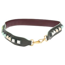 Fendi Strap You Shoulder Strap Leather Green