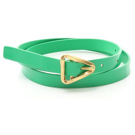 Bottega Veneta Triangle Buckle Belt Green