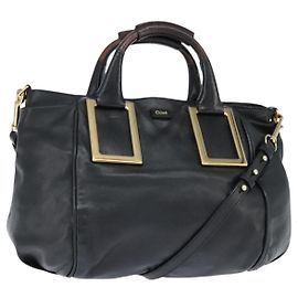 Chloé Chloe Ethel Tote Leather Black