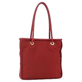 Céline Celine Tote Nylon Medium Rot