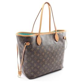 Louis Vuitton-Louis Vuitton Neverfull MM Monogram V Tote Bag-Brown,Blue,Monogram