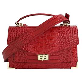 The Kooples Red leather shoulder bag Red