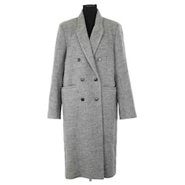 Bash Gray wool coat Grey