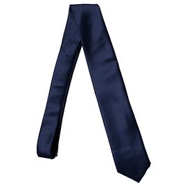 Autre Marque Galeries Lafayette, navy blue tie Blue