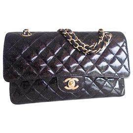 Borsa Chanel Classica Nera Glitter Nero
