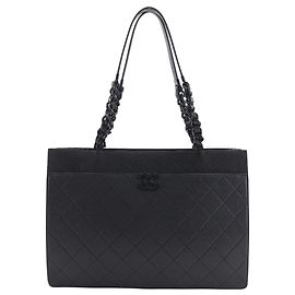 Chanel Matelasse Large Tote Bag Black