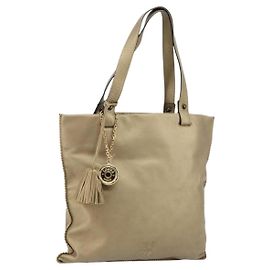 Loewe Anagram Tote aus Leder klein Golden