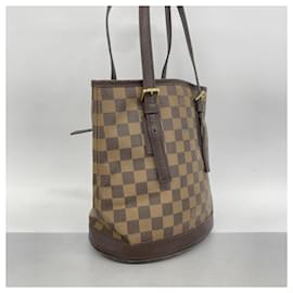 Louis Vuitton-Louis Vuitton Damier Marais Tote Bag N42240 Ebene-Damier ebene