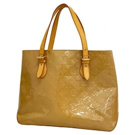 Louis Vuitton-Louis Vuitton Vernis Blended Wood Tote Bag-Hazelnut