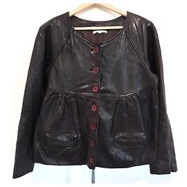 Ba&sh Magda Lambskin Jacket T M/L Cognac