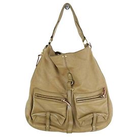Jerome Dreyfuss Cabas en cuir kaki Kaki