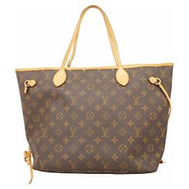 Louis Vuitton-Louis Vuitton Monogram Neverfull MM Tote Bag-Brown