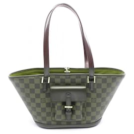 Louis Vuitton-Louis Vuitton Manosque PM Tote Bag-Brown,Damier ebene