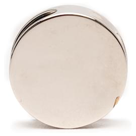 Hermès-Anneau de foulard Clou De Selle en palladium argenté Hermès-Argenté