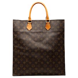 Louis Vuitton-Louis Vuitton Brown Monogram Sac Plat-Brown