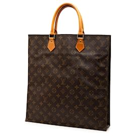 Louis Vuitton-Louis Vuitton Brown Monogram Sac Plat-Brown