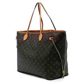 Louis Vuitton-Louis Vuitton Brown Monogram Neverfull GM-Brown