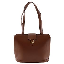 Céline Bolsa tote de couro de bezerro marrom Celine Marrom