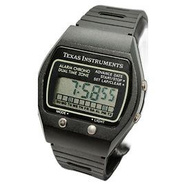 Autre Marque Texas Instruments Digital Quartz Watch Black Plastic Black