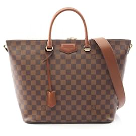 Louis Vuitton-Louis Vuitton Belmont Tote Bag-Brown,Damier ebene