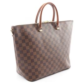 Louis Vuitton-Louis Vuitton Belmont Tote Bag-Brown,Damier ebene